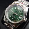 36mm 40mm Women's Men's Lovers Watch Nh35 Movement Custom Dial Sapphire Glass Leisure Men's Watch Green Stripe Dial Mechanical