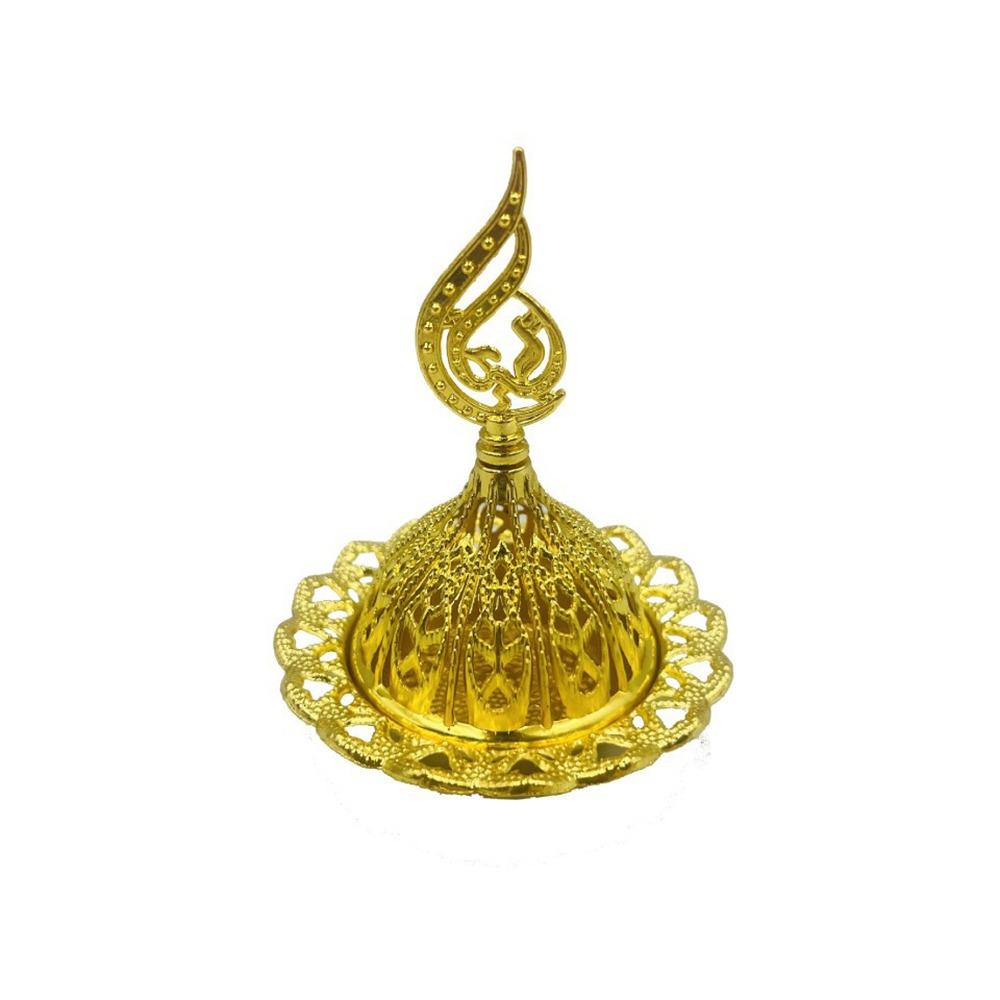 Gold Mini Censer Holder Zinc Zinc Alloy Aromatherapy Burner Creative Metal Incense Burner  Middle East