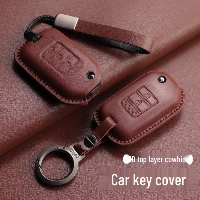Чехол на ключ из алькантары цвета жадеит для Accord, Odyssey и Crown Road