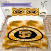 San Francisco Giants Pattern Bedding uilt Set uilt Cover Pillowcase Home Decoration Birthday Gift (1 * duvet cover + 2 * pillowcase without core)