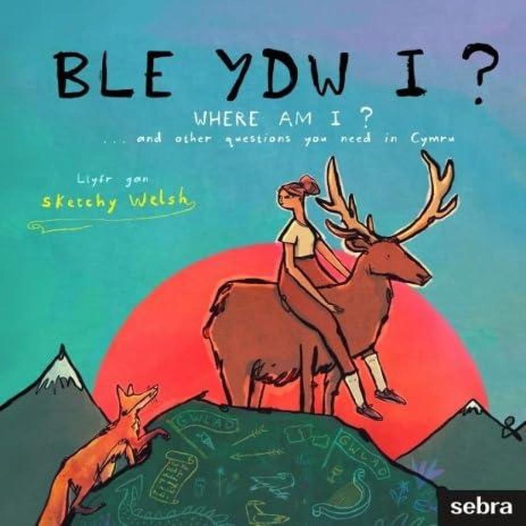 Ble ydw i by Sketchy Welsh Hardback Book 9781835390177