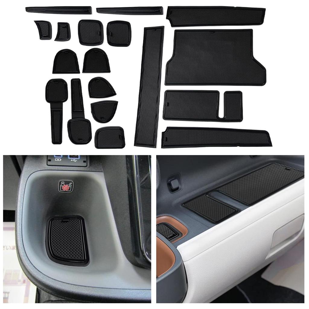 CDEFG Set for New Toyota Sienta Interior Rubber Floor Pocket Door Slot PVC Noise Rubber Floor Console Custom Interior Multiple Colors Available