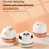 Mini Desktop Vacuum Cleaner Cute Portable Table Dust Sweeper Cartoon Vacuum Battery Operated for