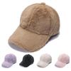 Warm Baseball Cap Outdoor Thickened Solid Casual Plush Cap Winter Girl Hats for Women Hat Men Hip Hop Caps