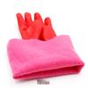 Hu Bang Extra-Long Waterproof Fleece-Lined Winter Gloves - Wear-Resistant, Cold-Proof, Thickened for Dishwashing and Housework