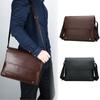Briefcase for Men PU Tote Commuting Laptop Shoulder Executive Business Work Messenger Crossbody Side Designer Bag