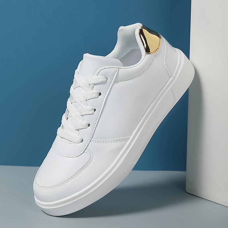 TUINANLE Женские белые туфли, кожаные кроссовки на платформе со шнуровкой, женская нескользящая повседневная обувь