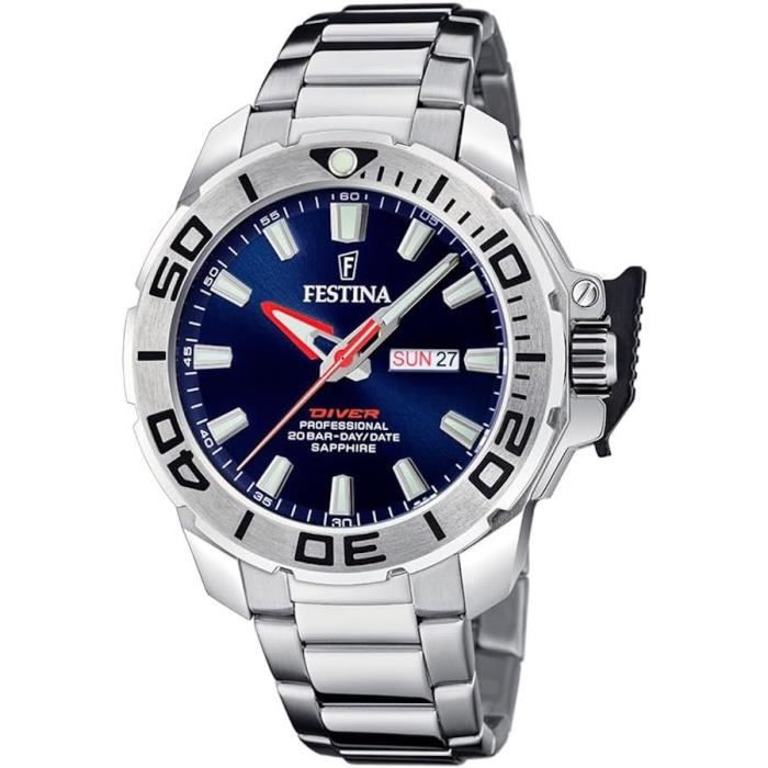 Часы - FESTINA - The Originals Diver F20665/1 - Кварцевые - Нержавеющая сталь - 46 мм