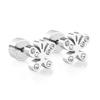 with Diamond Stud Earrings, Simple and Advanced Butterfly Love, Flower Pat Plug Stud Earrings, Female