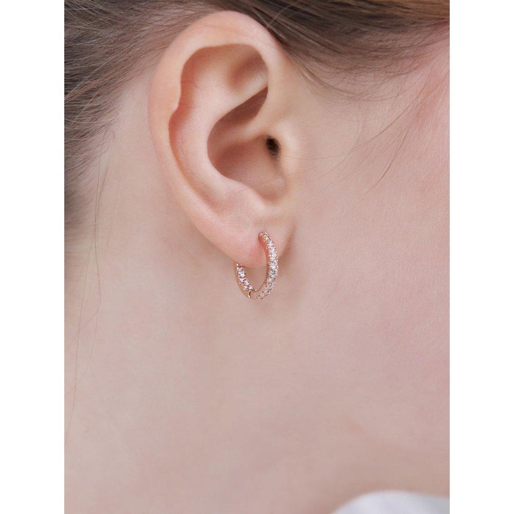 14K Gf Round Stone Earrings Elgpee570