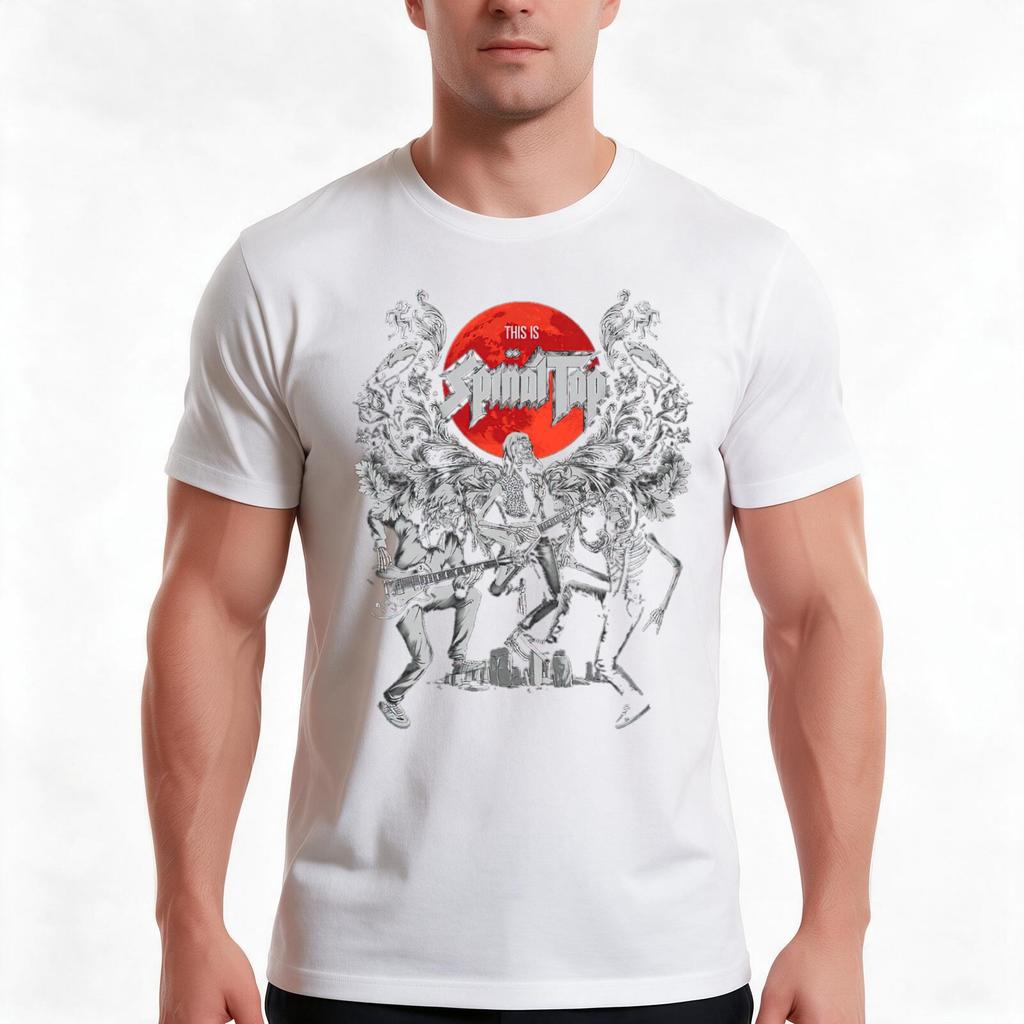 Spinal Tap Band Tshirt Summer Casual Cotton Tee Oversized Streetwear Tops Vintage Graphic Print Loose Fit Short Sleeve
