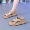 Сумка из мягкой кожи и сандалии женская летняя одежда 2025 новая мода универсальные шлепанцы два в одном на плоской подошве с мягкой подошвой пляжная обувь