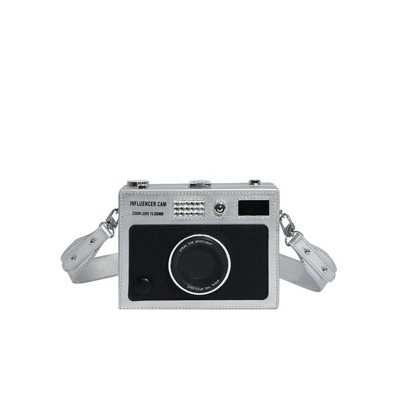 3D Camera Bag for Women Trendy Style Crossbody Box Bag Versatile Street Small Square Bag