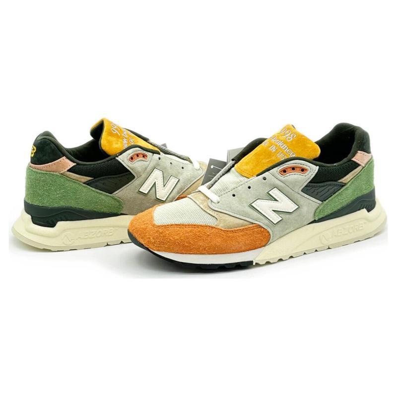 New Balance 998 Ronnie Fieg & Фонд Фрэнка Ллойда Райта Broadacre City Aloe Wash Кроссовки U998KT1