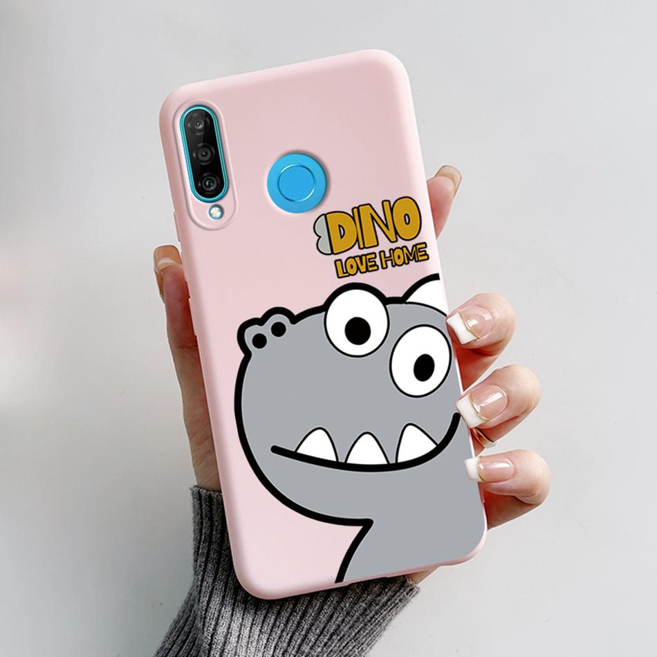 Чехол для Huawei P30 Lite Милый Мультяшный Медведь Лягушка Мягкий Матовый Силиконовый Чехлы для Телефона Для Huawei P30 P30Lite P30Pro P 30 Lite Pro Чехол