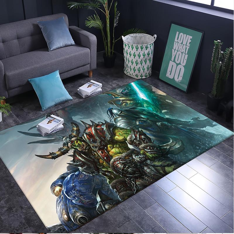 1PC rug World Of Dragon Battle Warcraft Carpet, Chair Rug,Area Rug for Office Bedroom living rooms bedroom, Doormat decor Christmas fan gifts