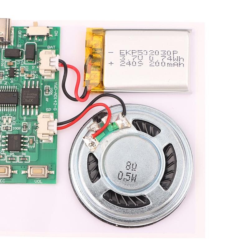 300-секундная запись, модуль воспроизведения, запись ключей, поздравительная открытка, плата звукозаписи, чистое качество звука