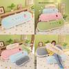 Cute Long Plush Bed Pillow Cushion With Fruit Pattern Embroidery For Bed Couch Girls Comfort Support Cushion