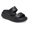 Crocs Классические шлепанцы на танкетке с отверстиями Classic Crush Puff Wedge Hole Silent Slipper Унисекс Черные