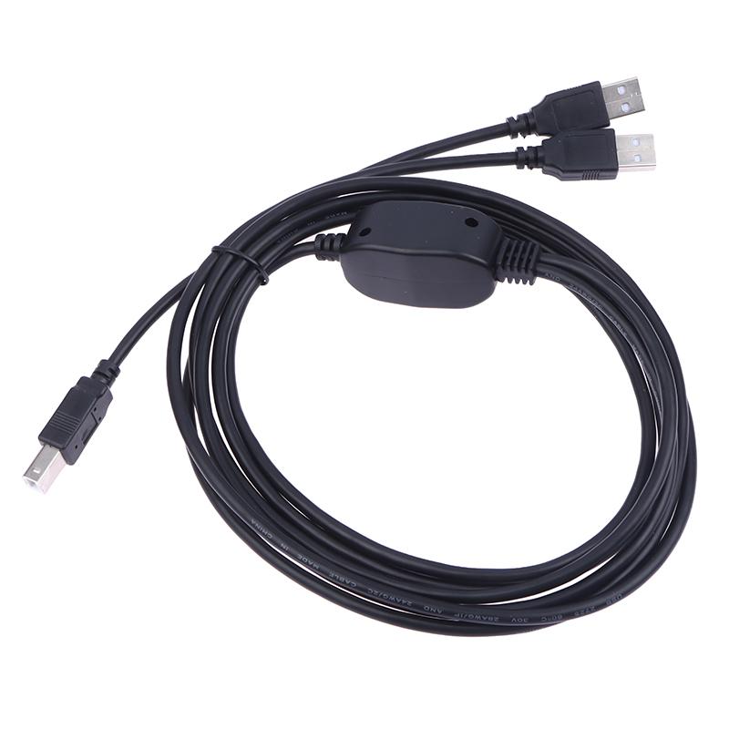 2-в-1 USB A на B Папа-Папа Кабель для принтера Для Разветвитель принтера Для двух компьютеров·