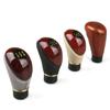 Knob Gloss Imitation Peach Wood Manual Gear Stick Knob Shift Shifter 5-Speed Lever Car Shift Knob