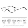 Half Frames Glasses Frame Fashion No Lens Myopia Cosplay Party Decoration Eyewear Metal Photography Eyeglasses Frame