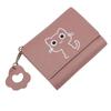 Маленький кошелек Кошка Короткий складной Персонализированные кошельки Студент Милая леди Мини Модный кошелек Kawaii Простые кошельки для девочек