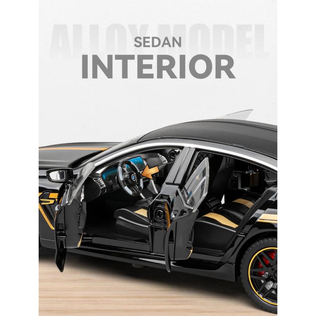 1/24 BMW M8 MANHART Supercar Модель легкосплавного автомобиля Звук и свет Инерционный механизм Детская игрушка Коллекционные предметы Подарок на день рождения