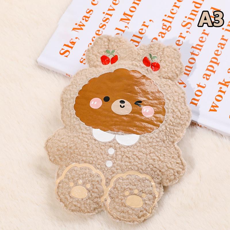 Милая теплая грелка для воды, наполненная водой, плюшевый бархат, маленькая портативная грелка для рук для студентов, мини-зимняя грелка для рук