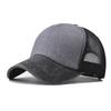Women Men Summer Baseball Hat Mesh Sun Hat Patchwork Washed Cotton Baseball Caps Vintage Snapback Hats