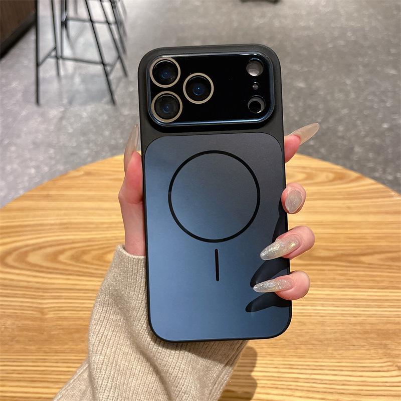 Новый переливающийся легкий металлический чехол для iPhone 17/16 Pro Max; Магнитное крепление для iPhone 15/14/13