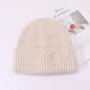 Small pearl knot knitted hat Korean version casual versatile face small winter warm hat