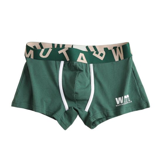 Мужское боксерское нижнее белье Эластичный дизайн со средней посадкой Дышащие шорты Брифы Принт с буквами U-образная выпуклость Гладкие трусы