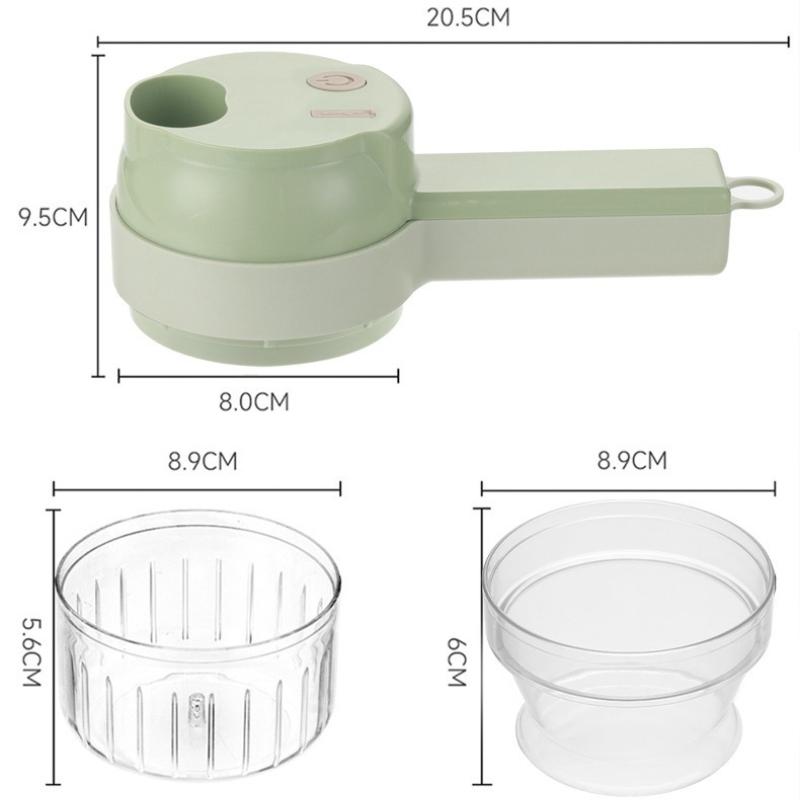 4в1 набор электрических овощерезок, ручной беспроводной электрический измельчитель чеснока, измельчитель мяса, мясорубка, машина для очистки ломтиков еды