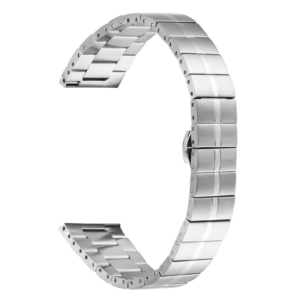 For Samsung Galaxy Watch Active2 40mm/44mm Stainless Steel Strap Line Design Replacement Wrist Band