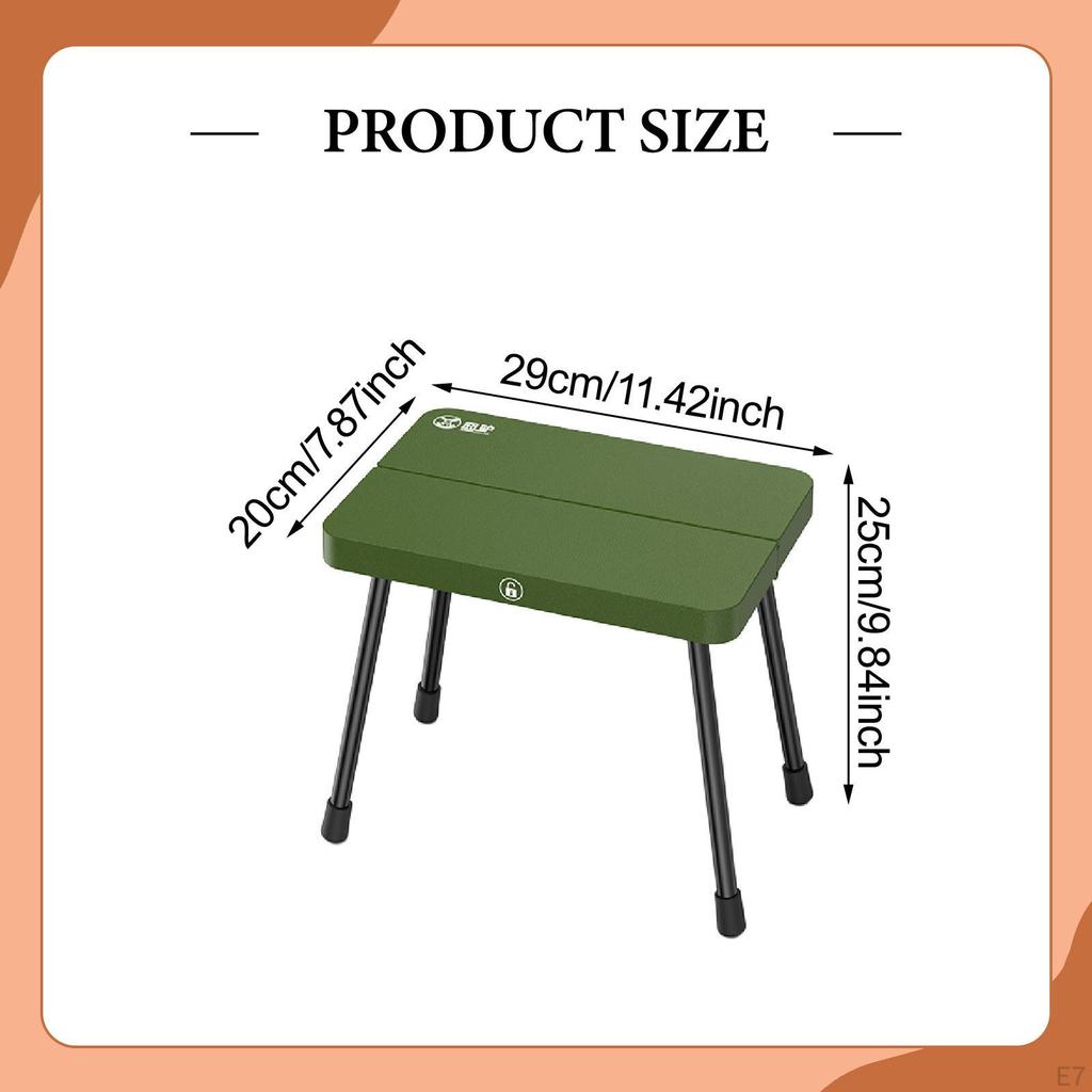 Aluminum Alloy Folding Camping Stool, Compact And Lightweight Chair, Small Bench for Beach