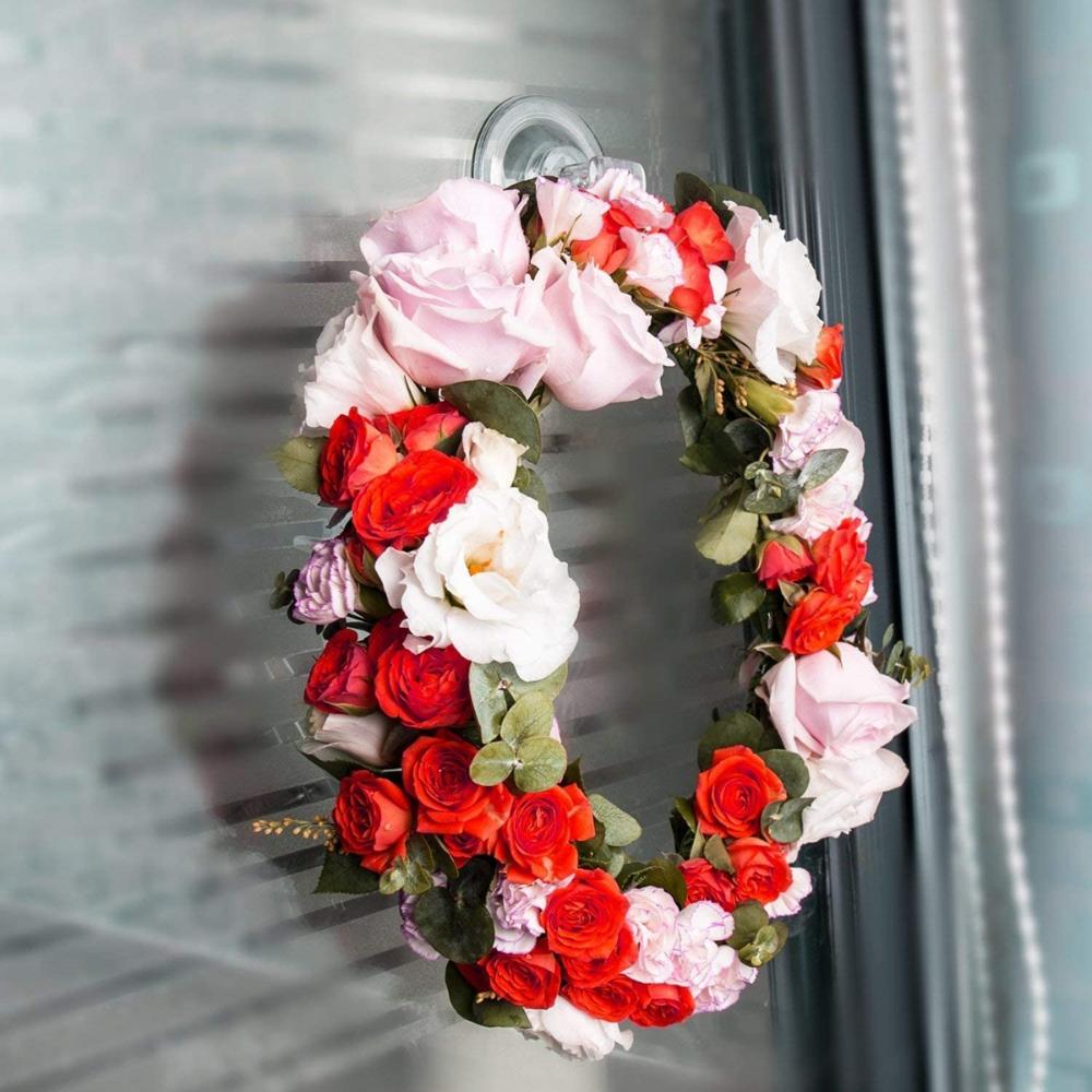 Home Kitchen Heavy Duty Seamless Clear Plastic Smooth Sucker Wall Hangers Holder Suction Hooks