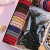1085PCS Dark Hair Accessories for Woman Set Seamless Ponytail Holders Variety Hair Scrunchies HairBands Scrunchy Hair Ties