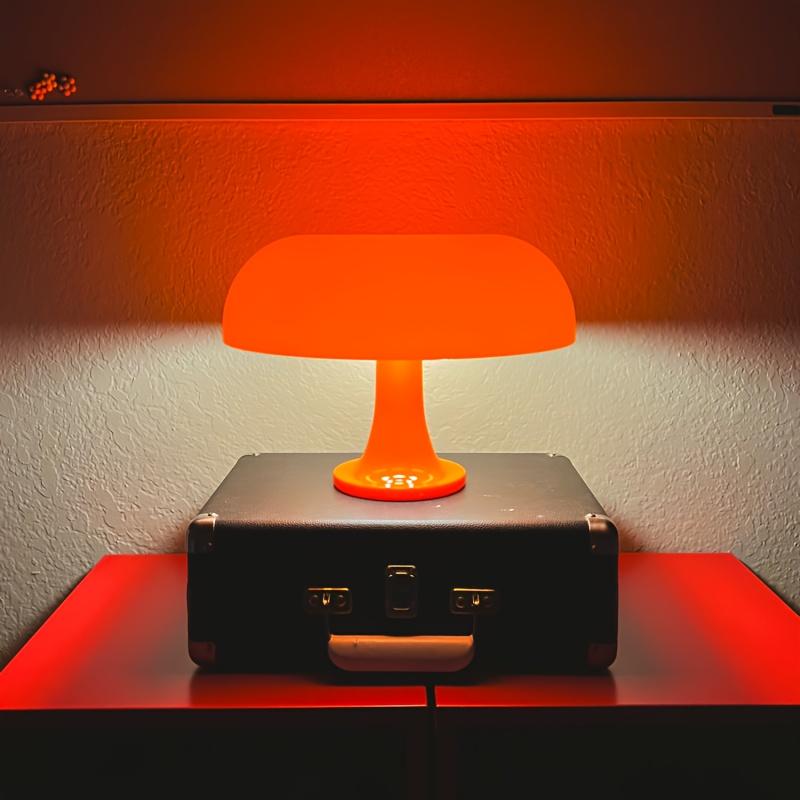 1pc LED Mushroom Table Lamp For Hotel Bedroom Bedside Living Room Decoration Lighting Modern Minimalist Desk Lights