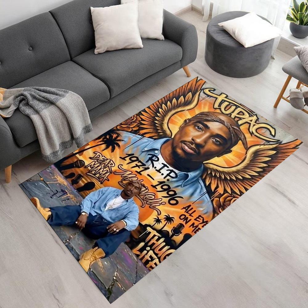 2pac Floor Mat Suitable for Playrooms Entryway Dining Room Balcony Anti-slip Rug Anime Office Decor Perfect Gift for Friends & Family