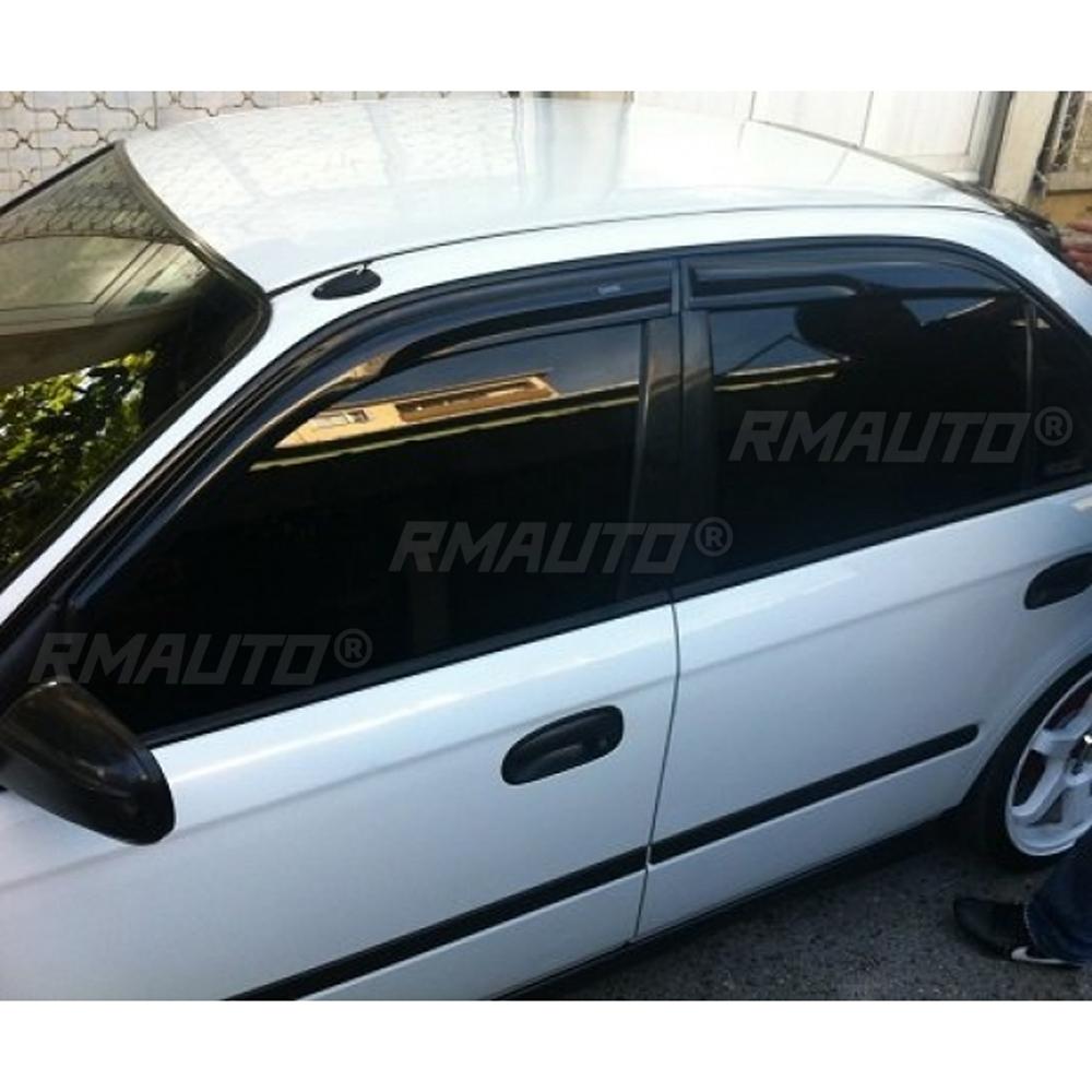 Аксессуары для автомобильных стекол для Honda Civic 1996 1997 1998 1999 2000 Дефлекторы окон Защита от дождя Козырьки Навесы