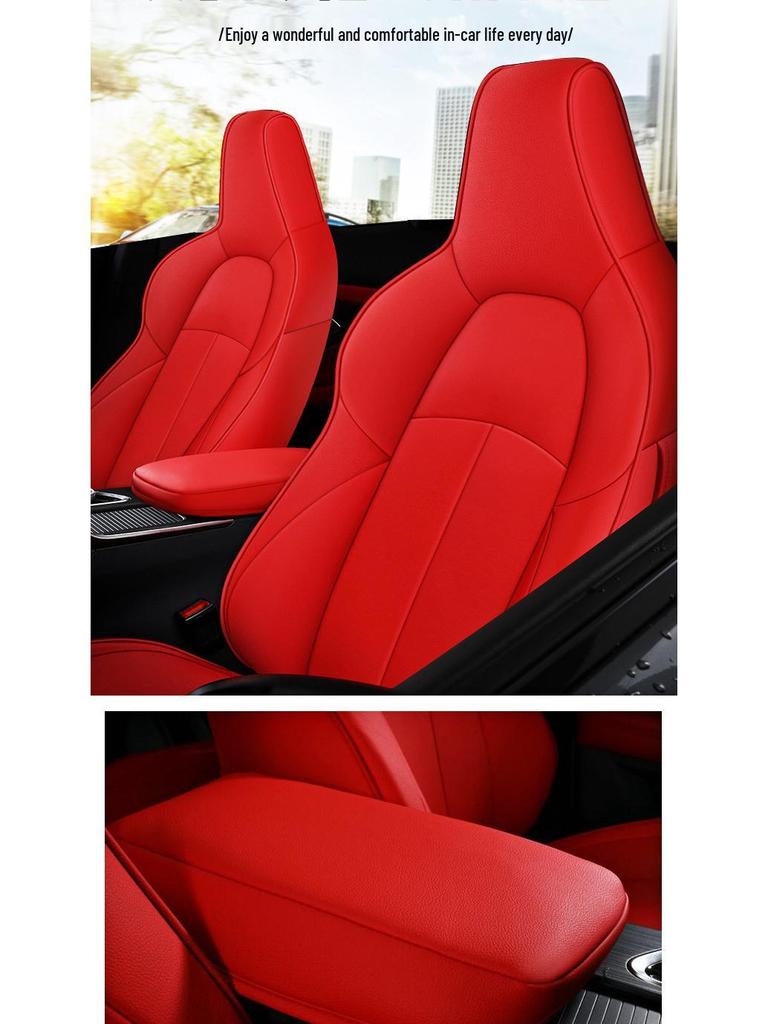 Oshan X5 Универсальная кожаная подушка на сиденье «Четыре сезона» - Полный охват для пяти сидений