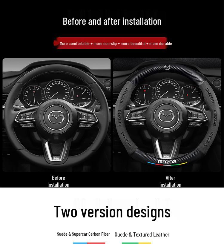 Чехлы на руль Mazda для 3/6/8, Axela, CX30/4/5/8