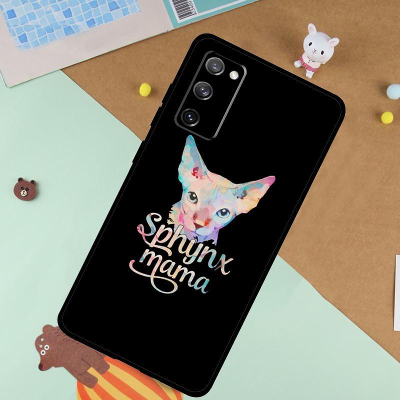 Sphynx Cat Soft Case For Samsung Galaxy S25 Ultra S9 S10 S20 S21 S22 S23 S24 Plus S24 FE Funda Cover