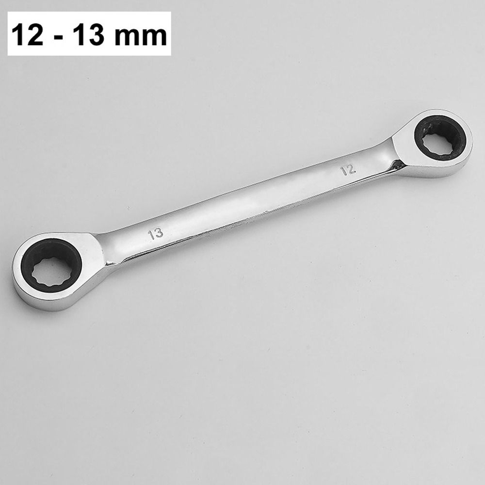 Портативный набор гаечных ключей с двойной головкой, инструменты для ремонта автомобиля, универсальный кольцевой ключ с трещоткой для автомобиля