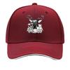 Art Printed Deer Head Clock Sandwich Baseball Cap