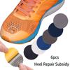 6Pcs Shoe Hole Patch Round 3 Sizes Self-Adhesive Wear Resistant Universal Sports Casual High Heel Shoes Upper Repair Sticker Kit
