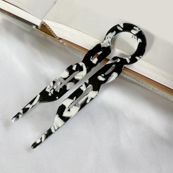 3 шт. ацетатная U-образная заколка для волос, легкая, нескользящая, длинная, густая, для волос, французская заколка для волос, аксессуары для волос для женщин и девочек