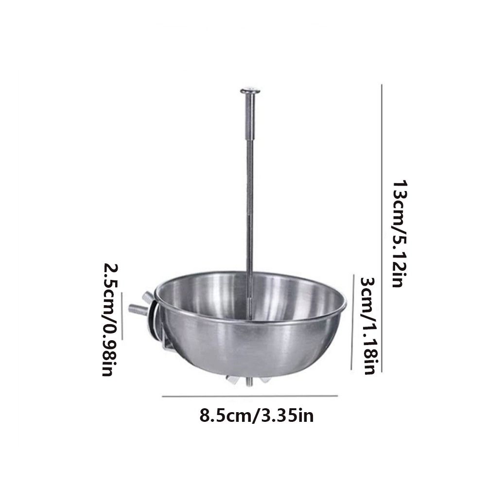 Stainless Steel Parrot Feeder Splash-Proof Vegetable Skewer Bird Food Holder  Bird Supplies