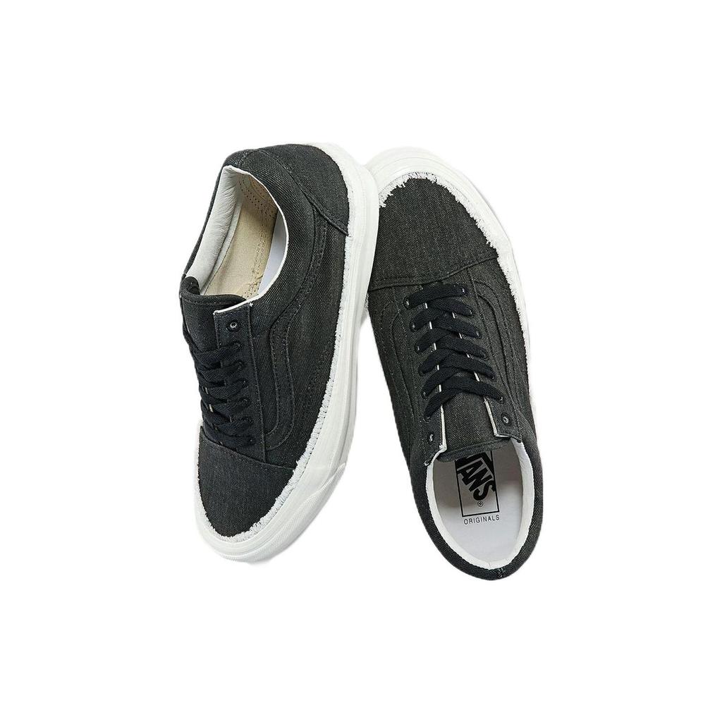 Vans OG Old Skool LX Raw Edge — черные кроссовки унисекс True-White VN0A5FBEBLK
